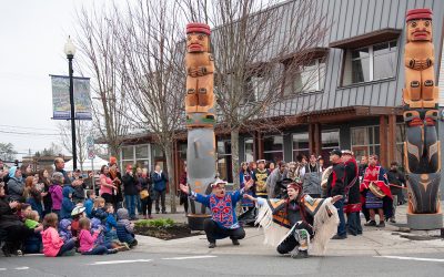 K’omoks First Nation Pole Raising Ceremony