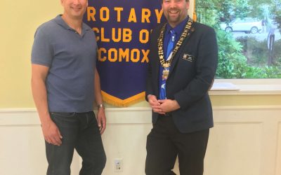 Bob Wells Presents to the Comox Rotary Club