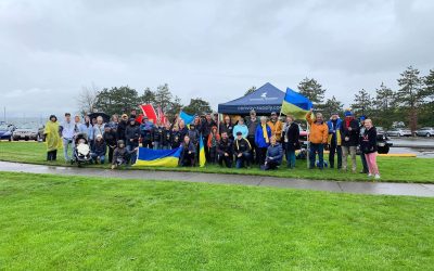 Comox Valley National Day of Action for Ukraine at Marina Park