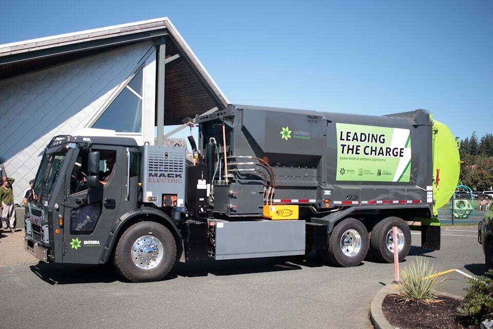 Courtenay and Comox become home to North America’s largest electric garbage truck fleet